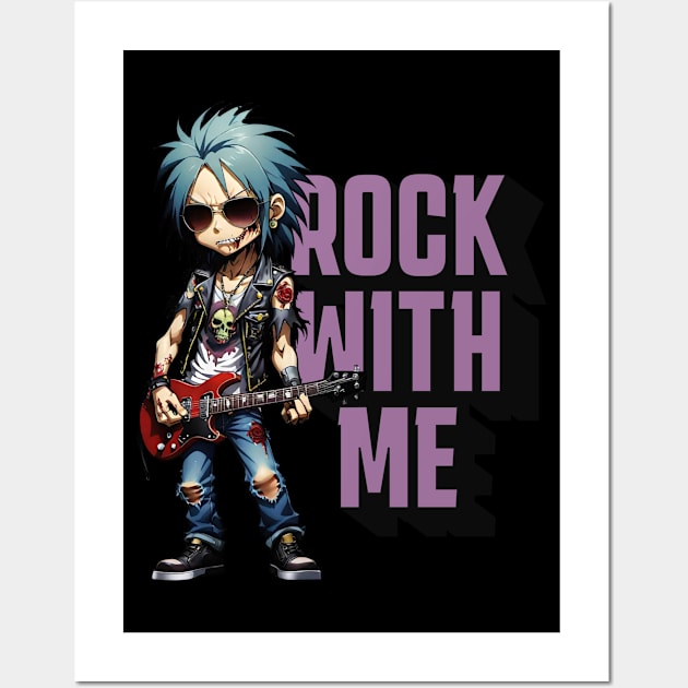 Rock With Me Wall Art by MonkeyLogick